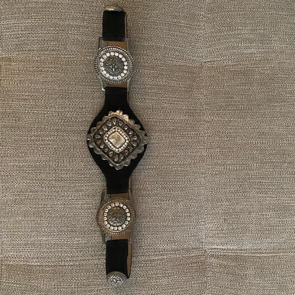 Cache | Leather & Diamond Studded Belt - Picture 6 of 11